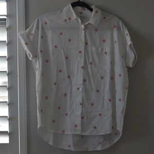 Madewell embroidered flower shirt 🌸